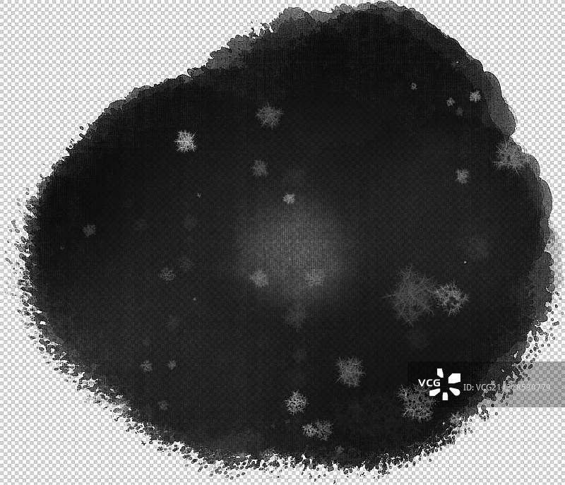 墨团元素图片素材