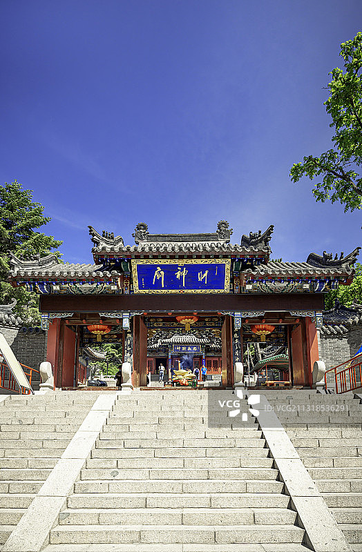 千山风景区财神庙图片素材