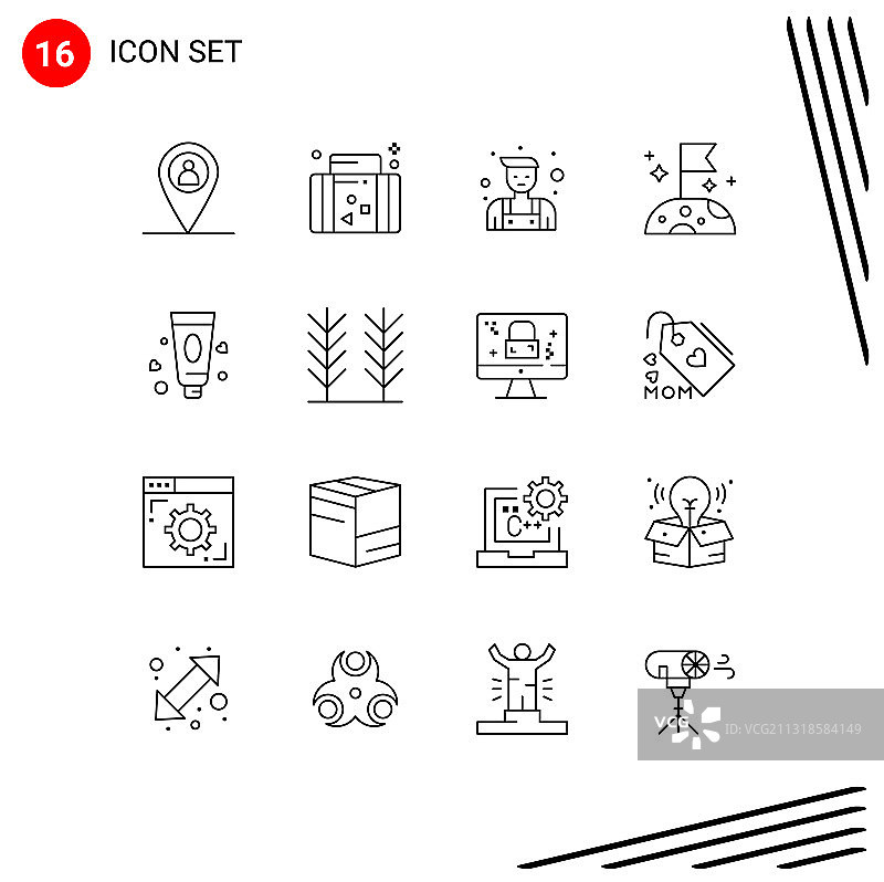 用户界面包16基本概要图片素材