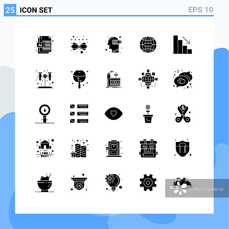 25用户界面实心象形包现代图片素材