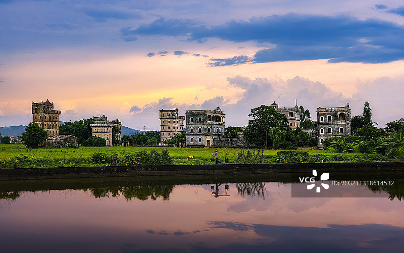 开平古碉楼图片素材