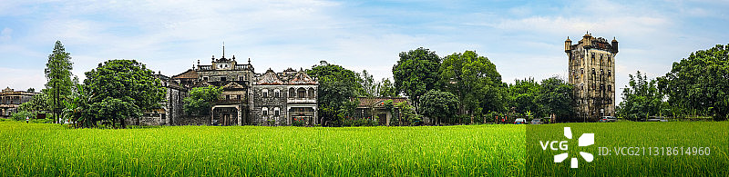 碉楼老村图片素材