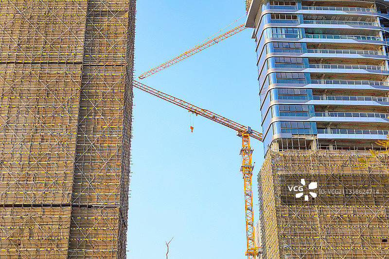 建设中的越秀国际金融中心图片素材