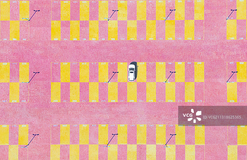 粉色停车场图片素材