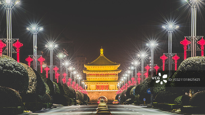 西安钟楼图片素材