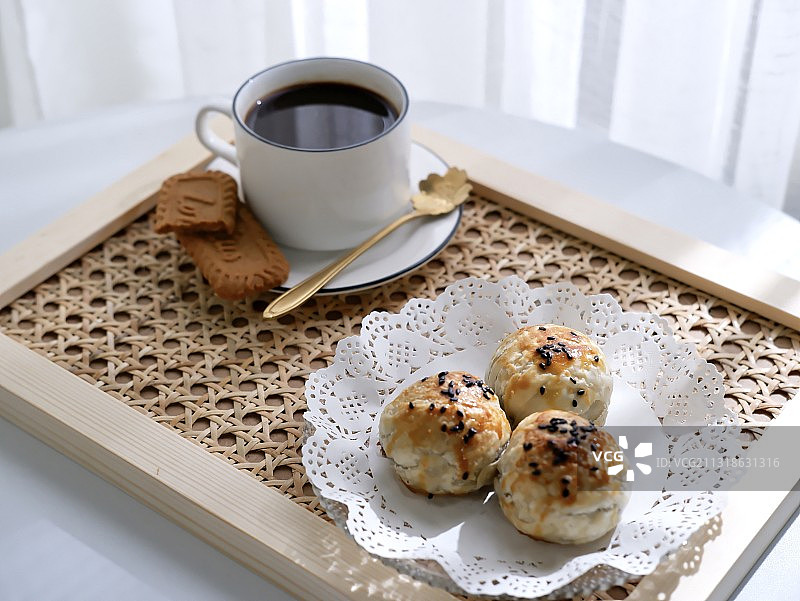 自制豆沙酥图片素材