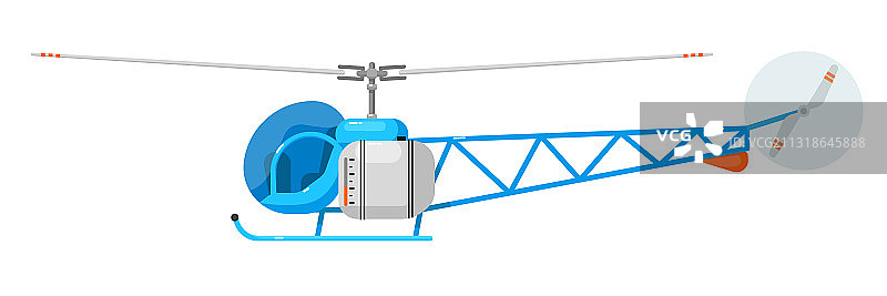 轻型直升机图标图片素材