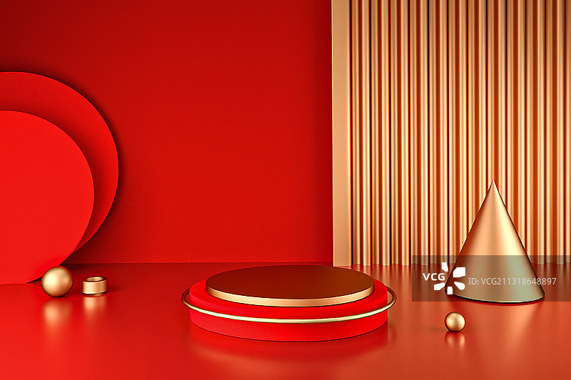 电商创意３维模型展台图片素材