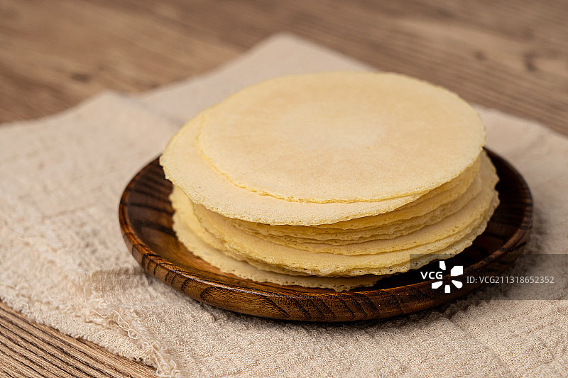 中华美食特色传统香脆无糖健康食品茯苓饼图片素材