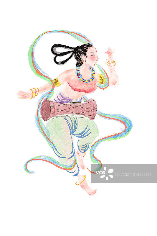 敦煌飞天舞蹈图片素材