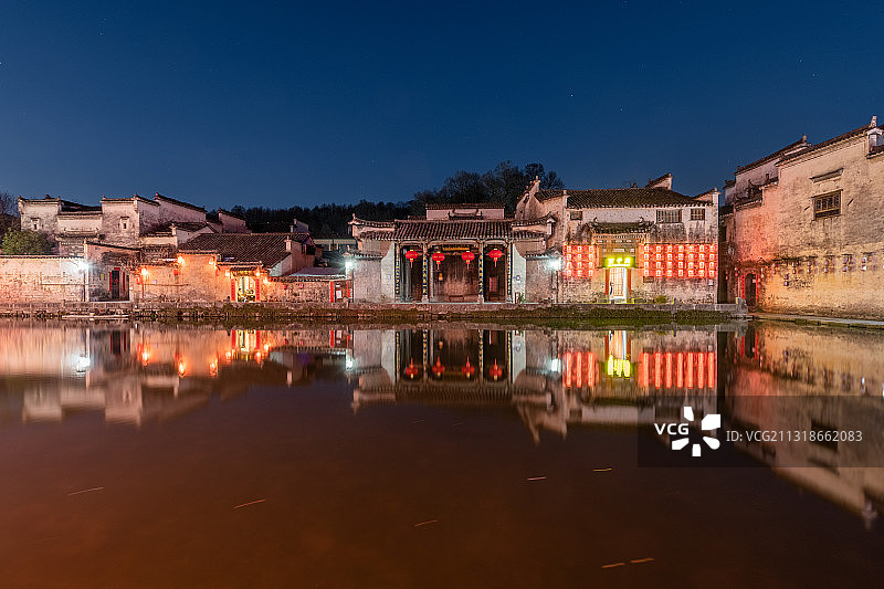 安徽省黄山市黟县宏村风景区图片素材