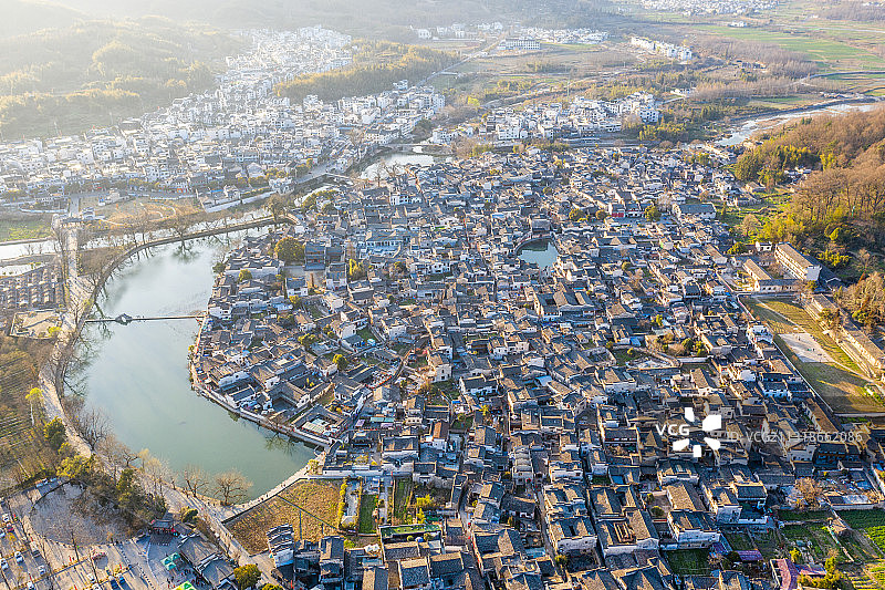 安徽省黄山市黟县宏村风景区图片素材