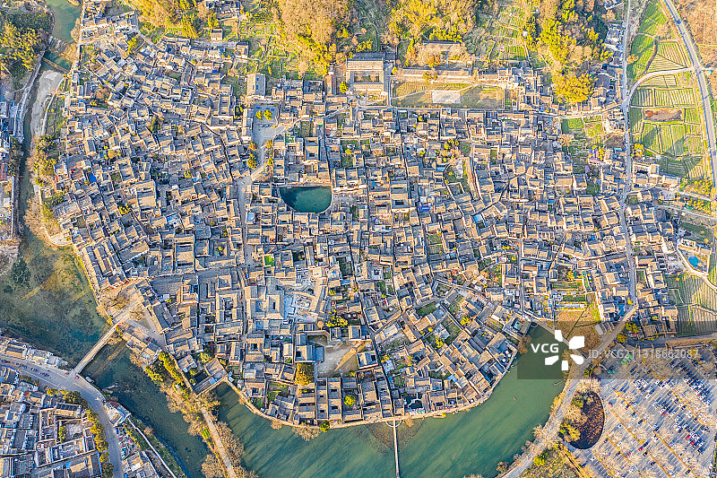 安徽省黄山市黟县宏村风景区图片素材