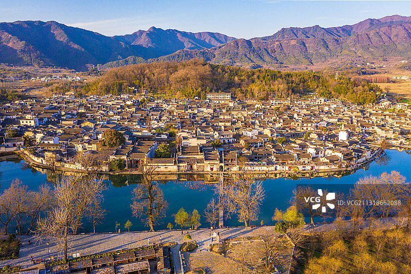 安徽省黄山市黟县宏村风景区图片素材