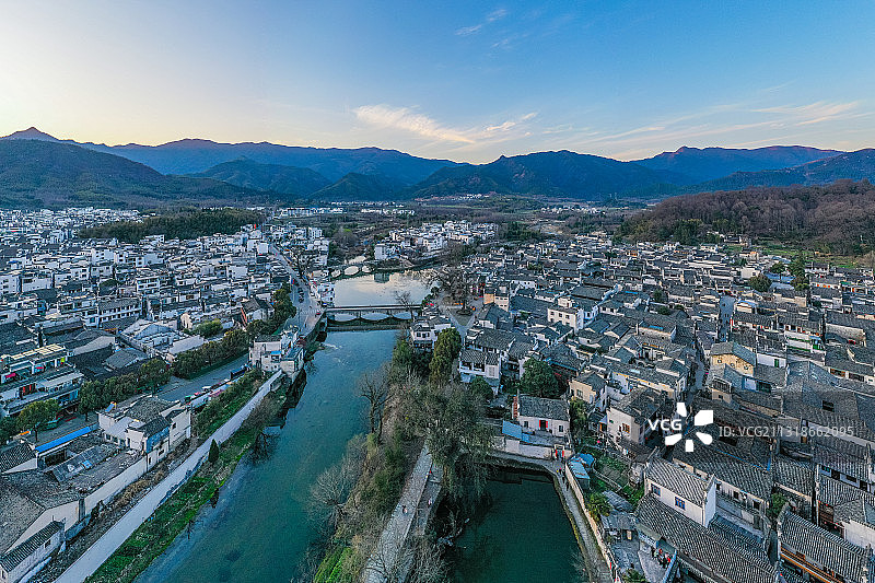 安徽省黄山市黟县宏村风景区图片素材