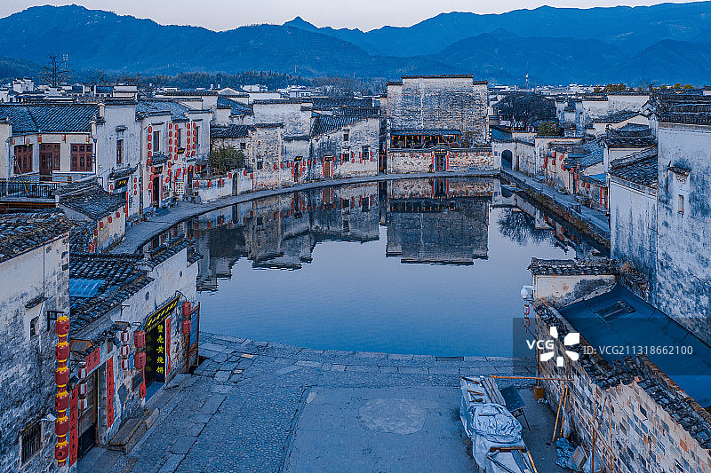 安徽省黄山市黟县宏村风景区图片素材