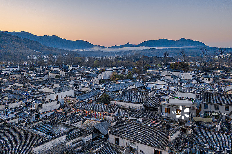 安徽省黄山市黟县宏村风景区图片素材