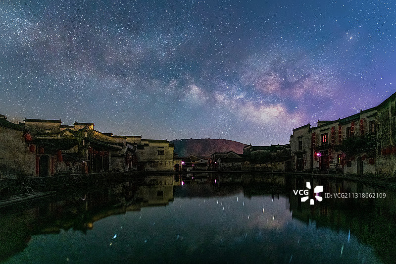 安徽省黄山市黟县宏村风景区图片素材