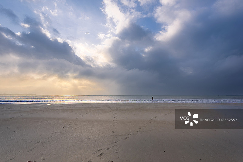 海南文昌高隆湾的早晨图片素材
