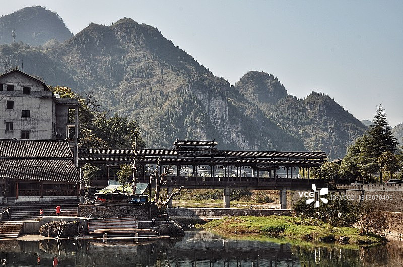 重庆秀山洪安古镇 边城图片素材