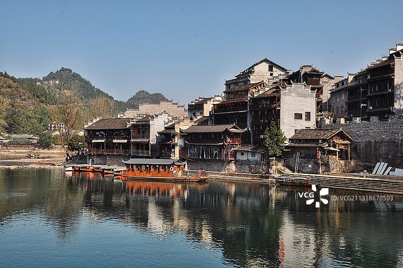 重庆秀山洪安古镇 边城图片素材