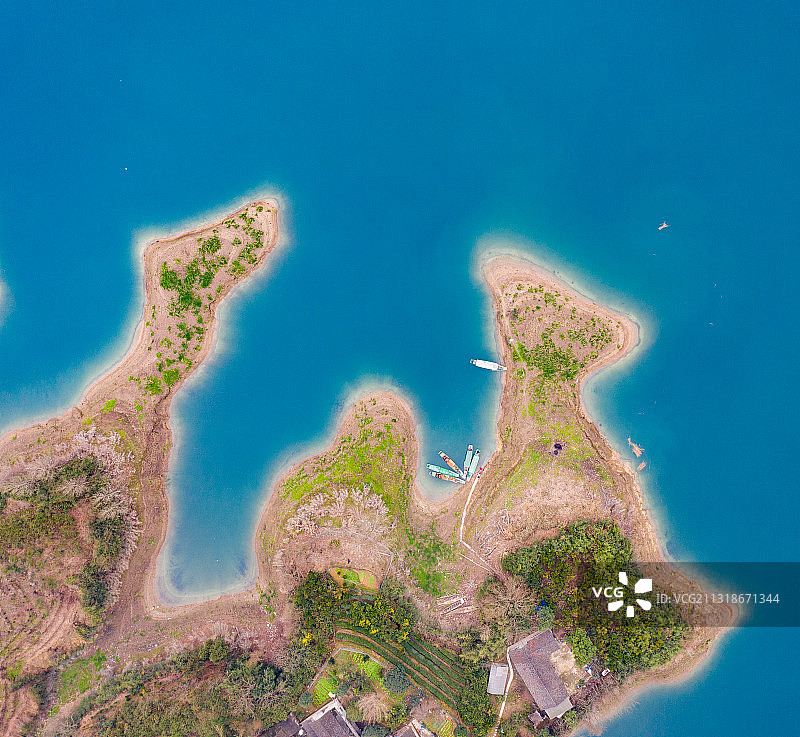 航拍湖南湘西酉水河图片素材