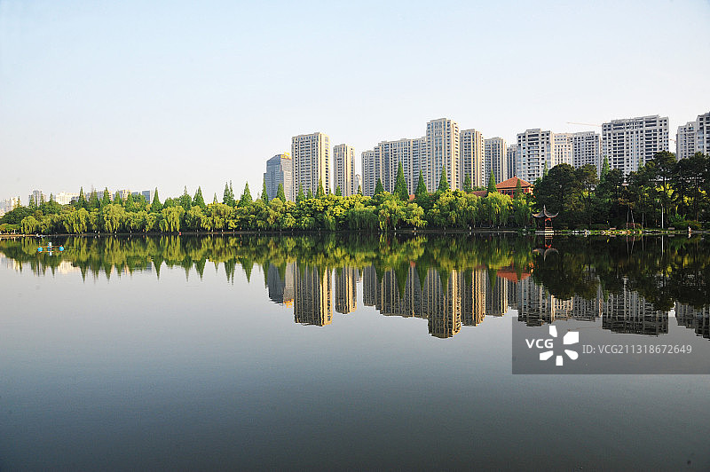 浙江杭州城市公园风光图片素材