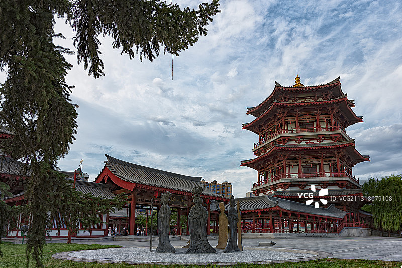西安大唐芙蓉园仕女馆图片素材