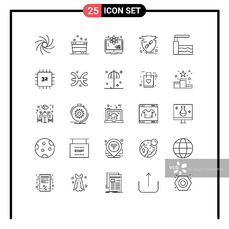 第25组线条标志和符号图片素材