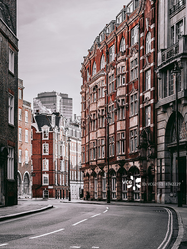 空荡街道图片素材