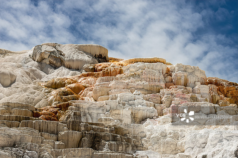 钙华梯田图片素材