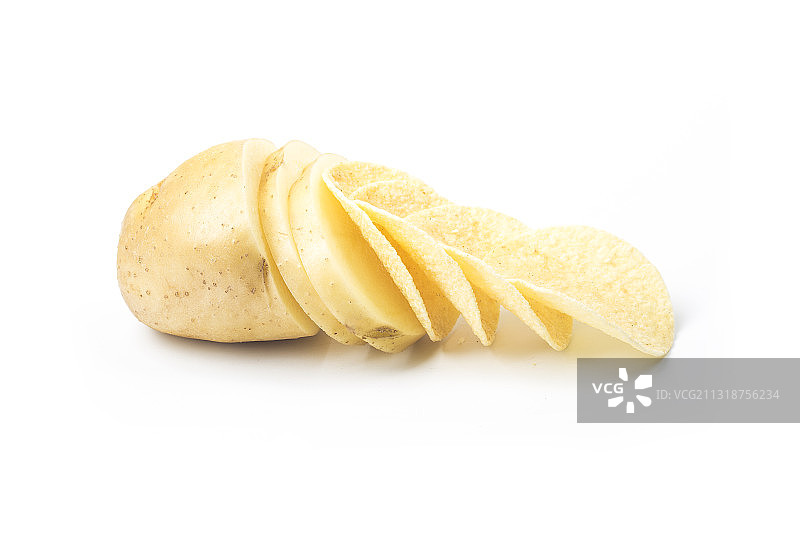 新鲜薯片图片素材