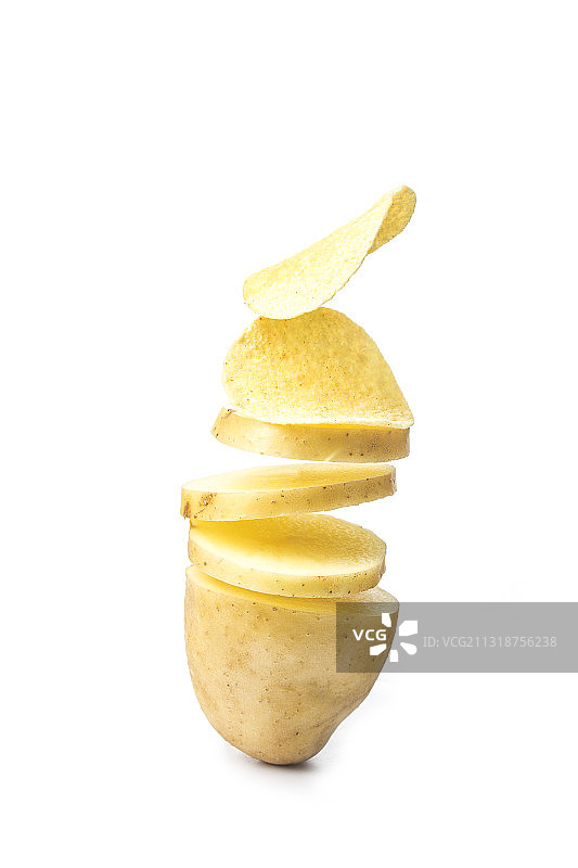 新鲜薯片图片素材