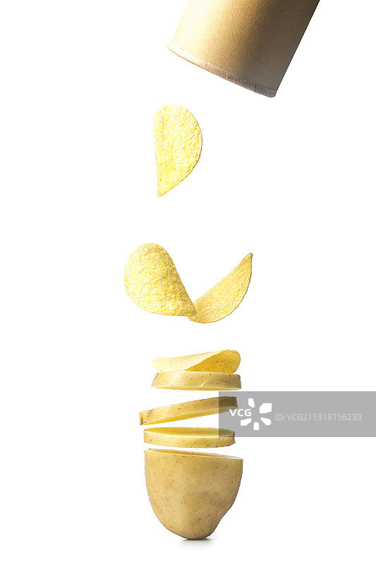 新鲜薯片图片素材
