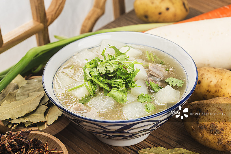 萝卜羊肉汤图片素材