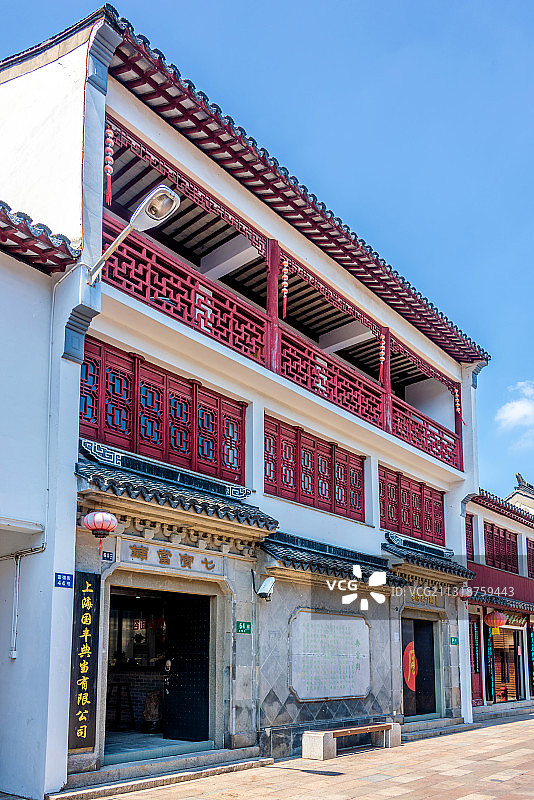 中国上海七宝古镇七宝老街图片素材