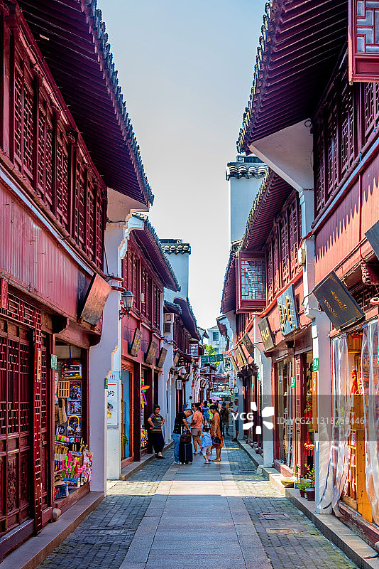 中国上海七宝古镇七宝老街图片素材