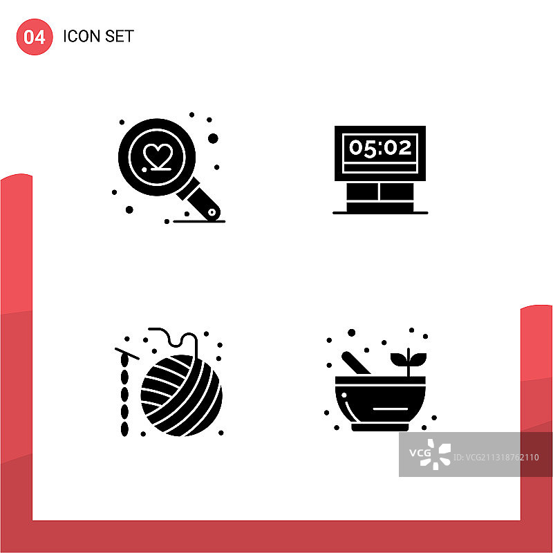现代集4个立体字形和符号等图片素材