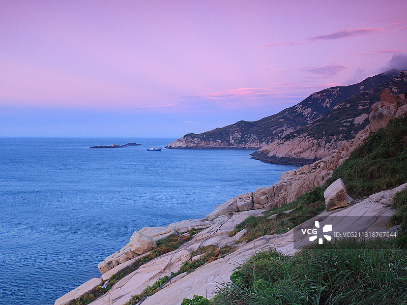 东极岛朝霞图片素材