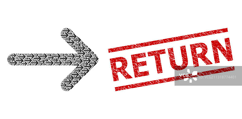 向右箭头递归组合图片素材