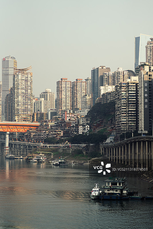 重庆渝中区立体城市洪崖洞图片素材