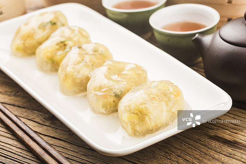 广东茶点-薯粉果图片素材