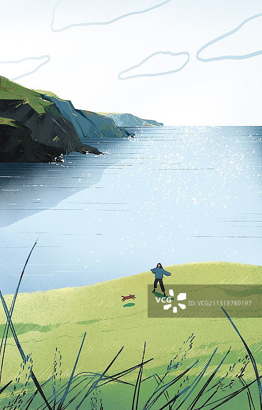 自然系列·初春海岸图片素材