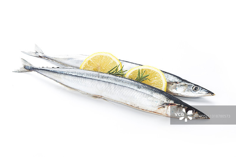 新鲜秋刀鱼图片素材