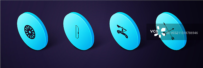 2.5D等距中世纪交叉箭弹射器图片素材