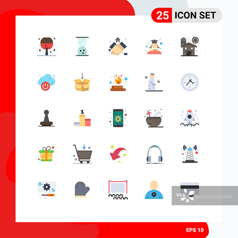 股票图标包25行符号和符号图片素材