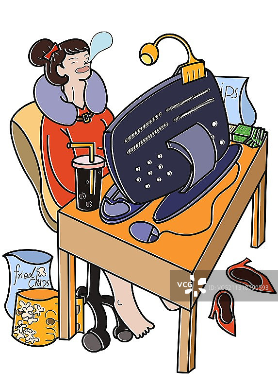 职场摸鱼图片素材