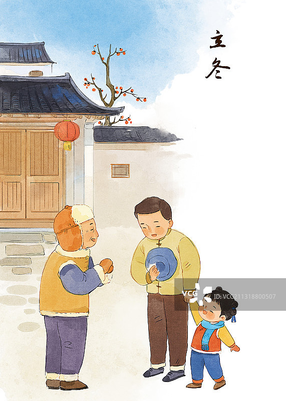 二十四节气立冬图片素材