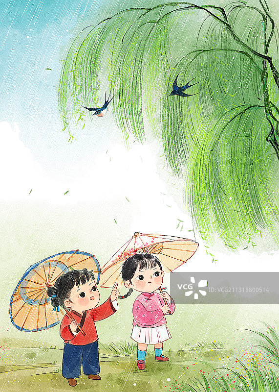 二十四节气之雨水图片素材