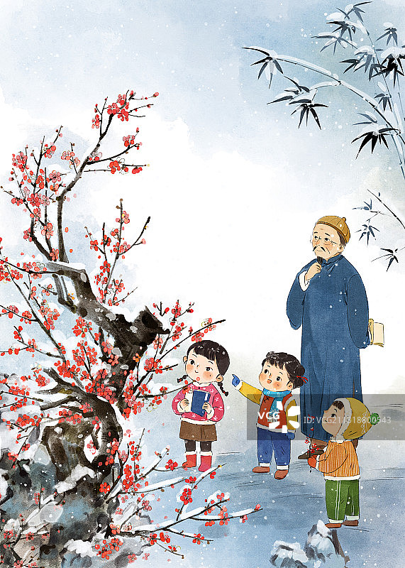 二十四节气之小寒图片素材